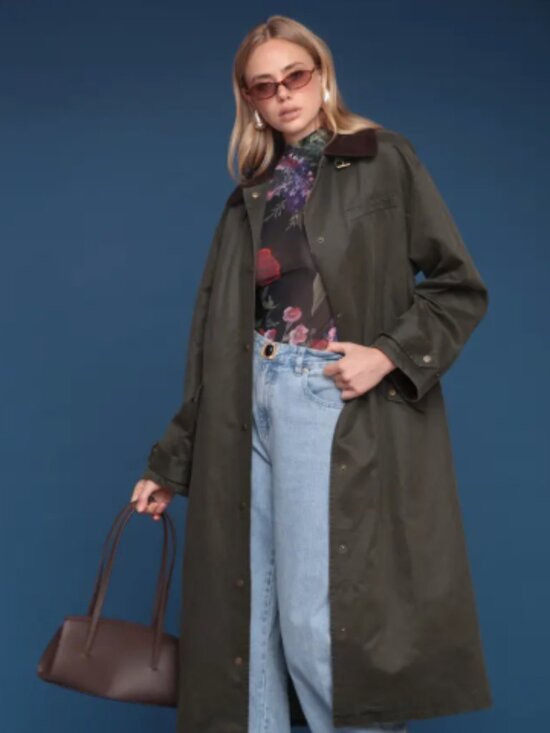 Avec Les Filles Jackets & Blazers - Avec Les Filles Contrast Collar Barn Coat